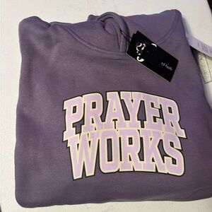 Purple 'Prayer Works' Sweatshirt